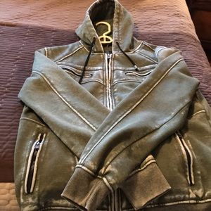 Mens never worn XL khaki distressed men’s jacket